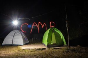 Camping malam hari Lembang