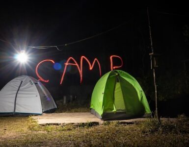 Camping malam hari Lembang