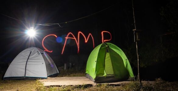 Camping malam hari Lembang